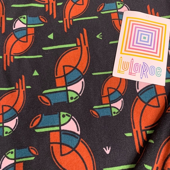 4-4-20 LULAROE TC Leggings Toucan Bird New - Picture 3 of 3